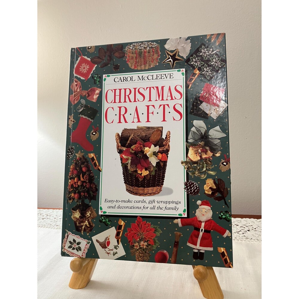 Vintage Christmas Crafts Book 1995, Carol McCleeve, Holiday DIY Decorations
